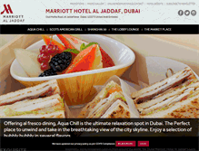 Tablet Screenshot of marriottdiningaljaddaf.com